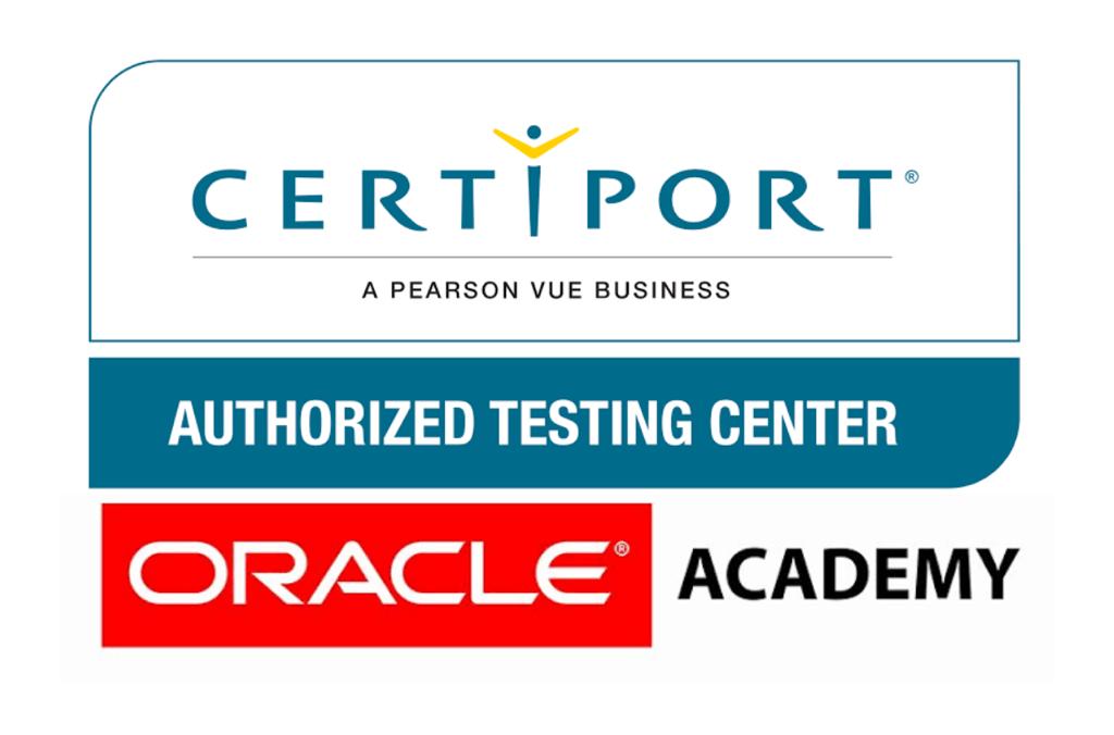 Logo CERTIPORT AND ORACLE ACADEMY